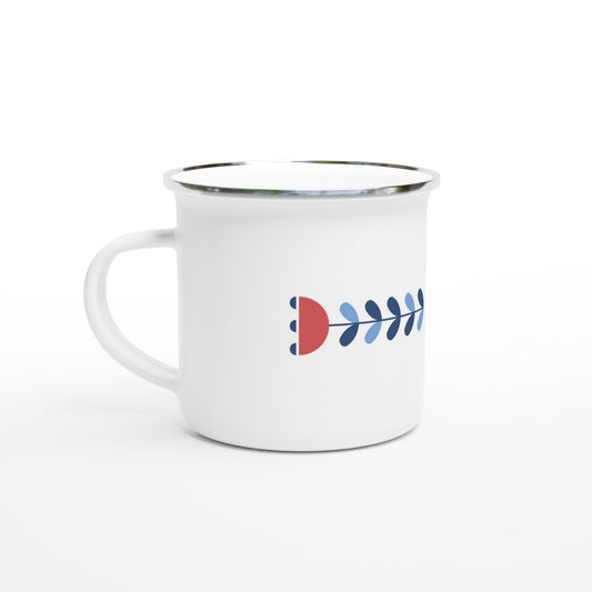 White-Red-and-Blue-Flower-Enamel-Mug-with-handle