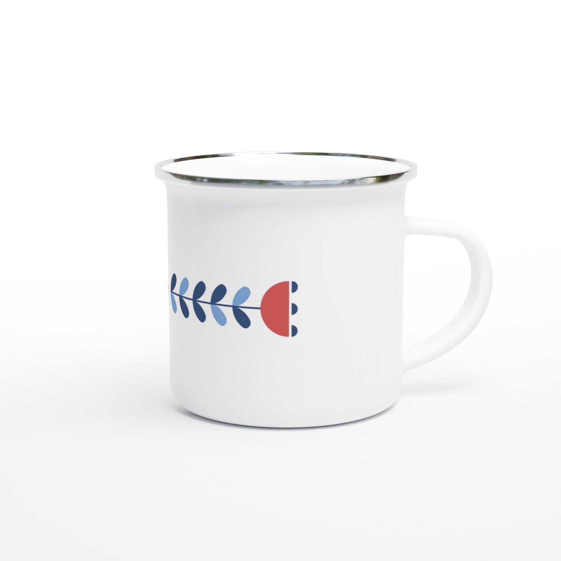 White-Red-and-Blue-Flower-Enamel-Mug