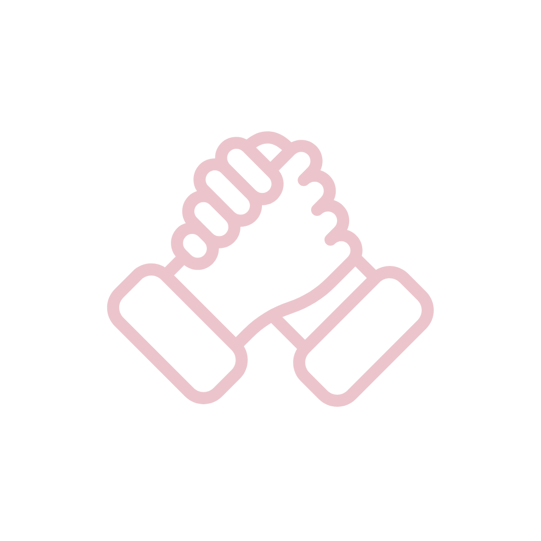 Two hand holding together